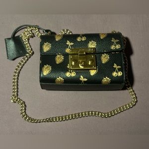 Gucci strawberries and cherries padlock crossbody